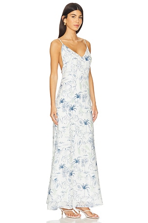 SNDYS Pomelo Maxi Dress in Blue