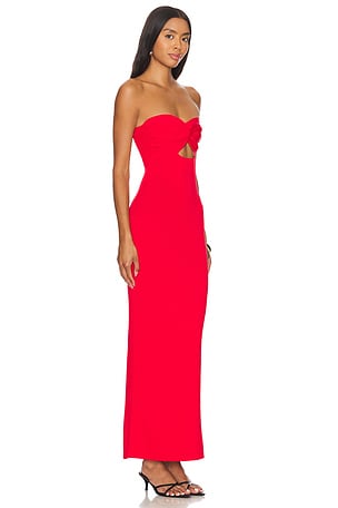 SNDYS X Revolve Maia Maxi Dress in Red