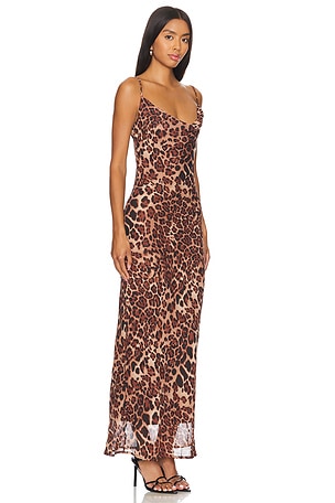 SNDYS Skin Maxi Dress in Brown