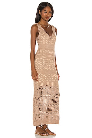 SNDYS Shona Maxi Dress in Nude