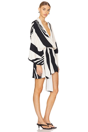 SNDYS Alba Wrap Dress in White