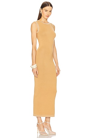 SNDYS Ellery Maxi Dress in Tan