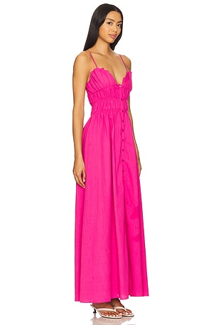 SNDYS Mahalia Maxi Dress in Fuchsia