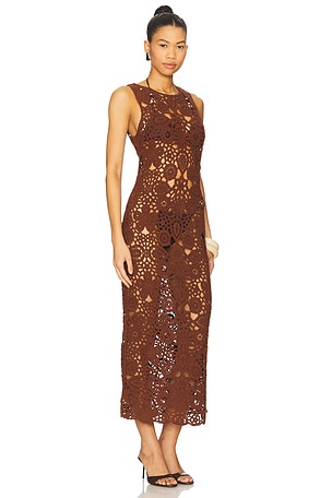 SNDYS Tala Maxi Dress in Brown