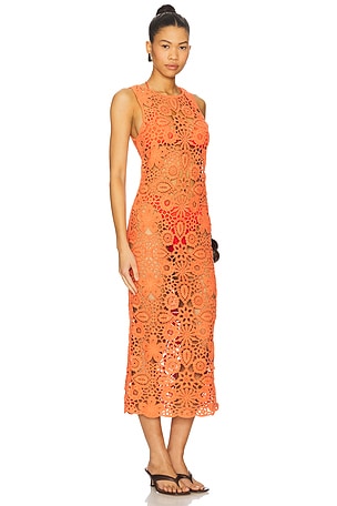 SNDYS Tala Maxi Dress in Orange