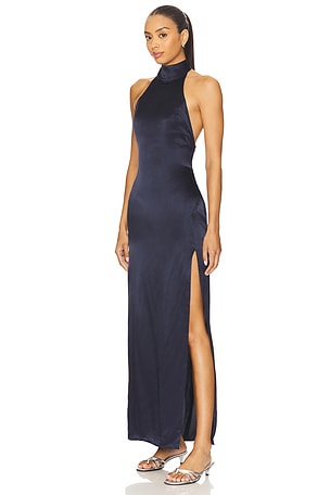 SNDYS x REVOLVE Halter Maxi Dress in Navy