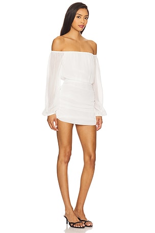 SNDYS Allena Mini Dress in White. Size S. Also