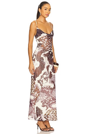 SNDYS x REVOLVE Skin Maxi Dress in Brown