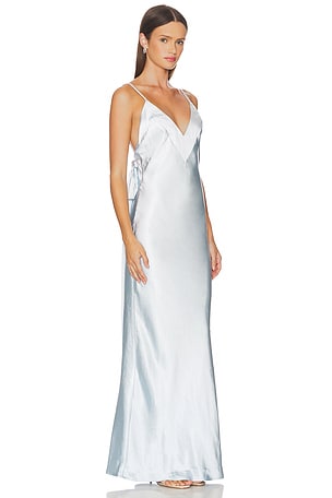 SNDYS Spain Maxi Dress in Baby Blue