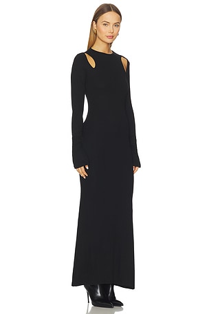SNDYS Autumn Maxi Dress in Black