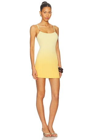 SNDYS Odessa Knit Mini Dress in Yellow