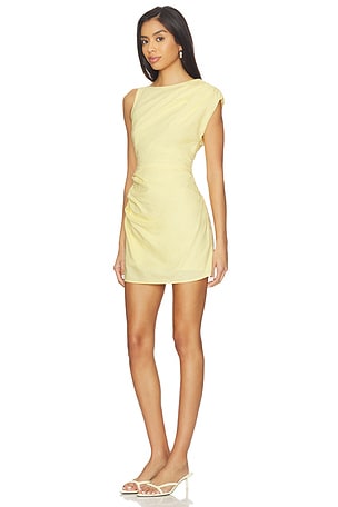 SNDYS Saskia Mini Dress in Lemon