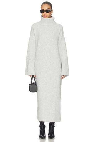 SNDYS Willow Sweater Dress in Grey. Size XXS. Also