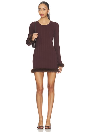 Pearse Faux Fur Mini Dress SNDYS