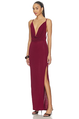 SNDYS Joy Maxi Dress in Burgundy