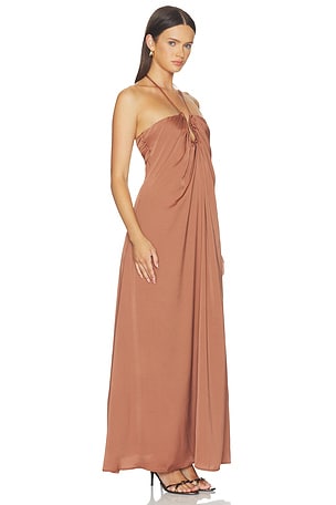 SNDYS Calana Maxi Dress in Brown