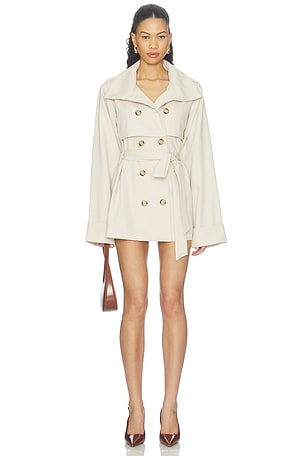 Myka Funnel Neck Trench Dress SNDYS