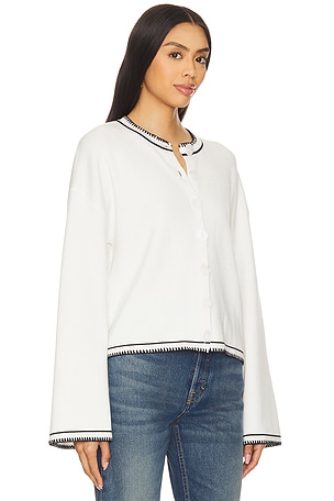 SNDYS Daphne Cardigan in White