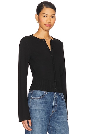 SNDYS August Button Down Top in Black