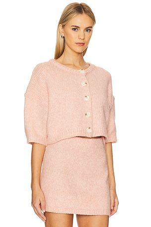 SNDYS Haze Cardigan in Pink. Size XXS. Also