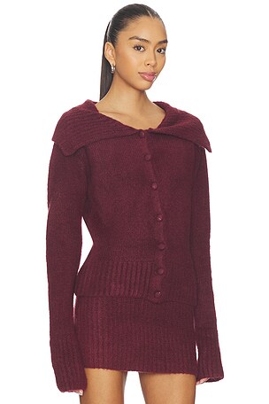 SNDYS Kenni Knit Top in Wine