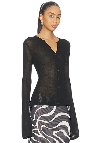 SNDYS Hadley Cardigan in Black