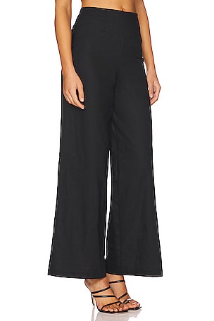 SNDYS Nina Linen Pant in Black