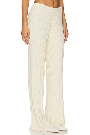 SNDYS Baha Ribbed Wide Leg in Cream