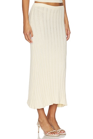 SNDYS Baha Midi Skirt in Cream