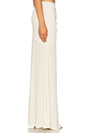 SNDYS Kalea Twist Maxi Skirt in Ivory