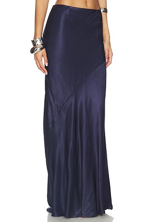 SNDYS Junie Maxi Skirt in Navy. Size XXS. Also