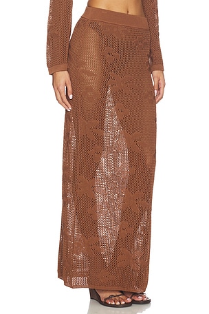SNDYS Terra Maxi Skirt in Brown
