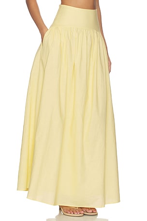 SNDYS Nesa Maxi Skirt in Yellow