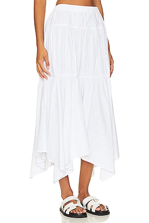 SNDYS Tahlia Maxi Skirt in White