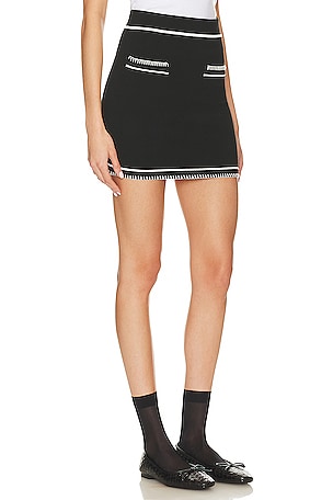 SNDYS Beverly Mini Skirt in Black. Size XS. Also