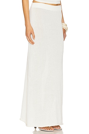 SNDYS Cali Maxi Skirt in White