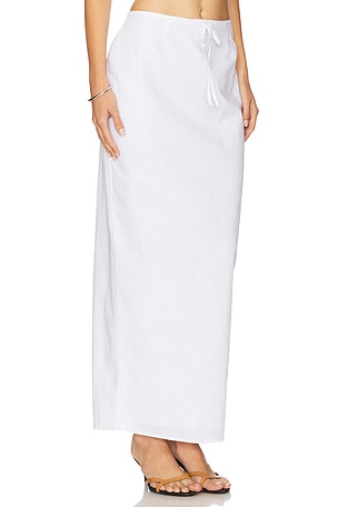 SNDYS Kelley Maxi Skirt in White