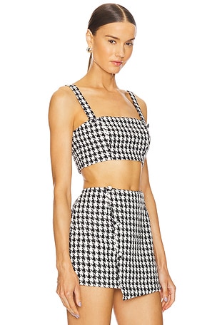 SNDYS x REVOLVE Tweed Top in Black