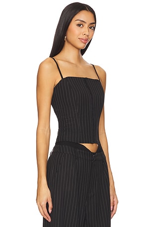SNDYS Zadie Corset Top in Black