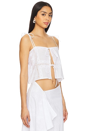 SNDYS Asta Top in White