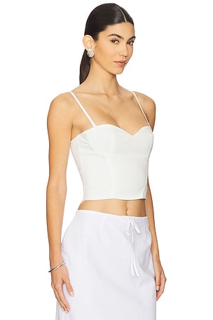SNDYS Elsie Top in White