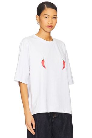 SNDYS Mai Tai T-shirt in White. Size XS. Also