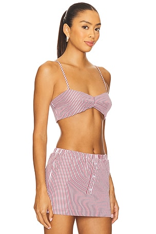 SNDYS x REVOLVE Estelle Bralette in Red. Size XXS. Also