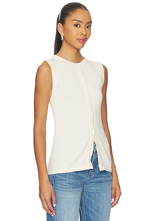 SNDYS August Vest in Cream. Size XS. Also