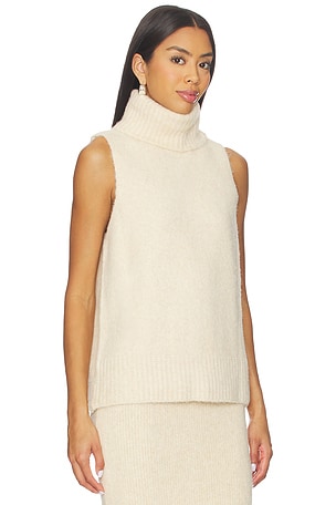 SNDYS Winnie Sleevless Knit Top in Cream. Size XXS. Also