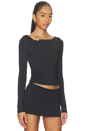 Sndys top con cuello Rojoondo ashley en color negro