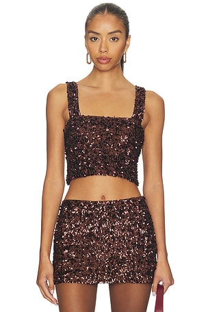 Asher Sequin Crop Top SNDYS