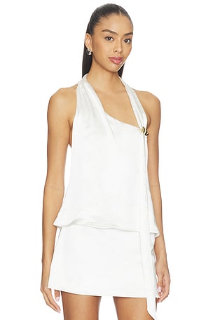 SNDYS Anise Halter Top in White