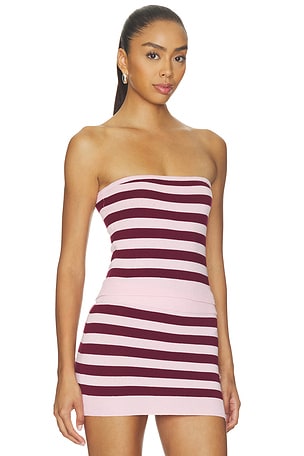 SNDYS Rita Knit Bandeau Top in Pink