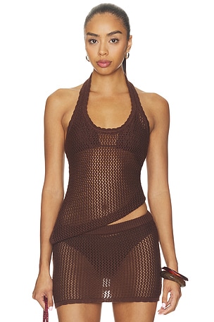 Casey Crochet Halter Top SNDYS